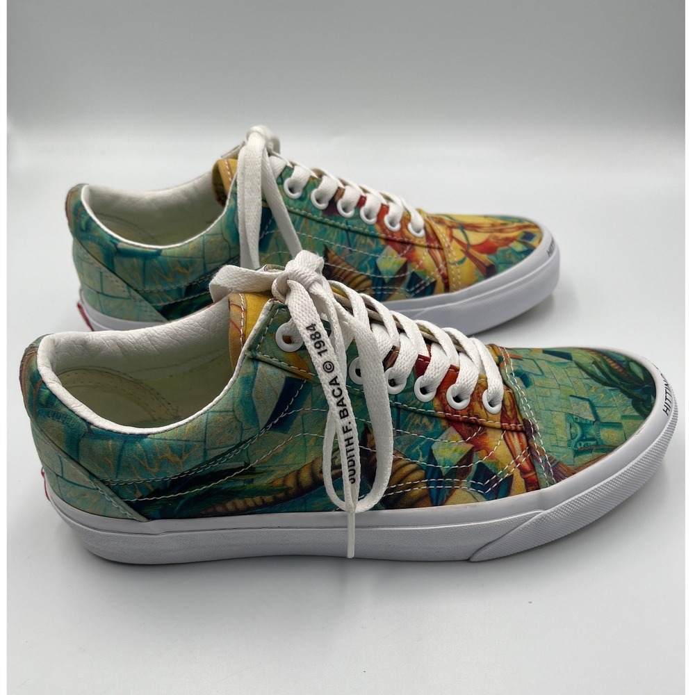 Vans x MOCA Judith F Baca Hitting The Wall Sneakers Mens 7 Womens 8.5 EU39 - Picture 7 of 13
